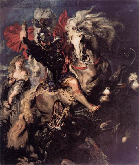 Rubens: St George Fighting the Dragon - Szent György harcol a sárkánnyal